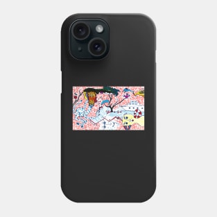 Jury Duty Doodles Comical Characters Phone Case