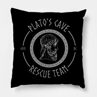 Platos Cave Rescue Team Ancient Greek Philosophy Pillow