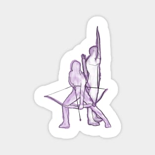 Purple archer duo Magnet