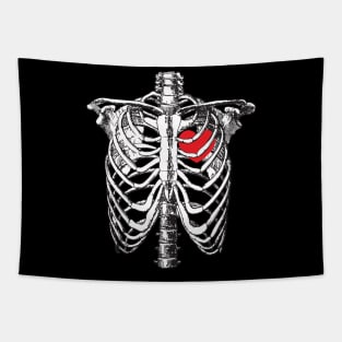 Skeleton Heart Tapestry