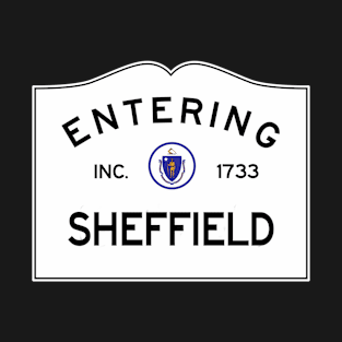 Sheffield Massachusetts Vintage Road Sign T-Shirt