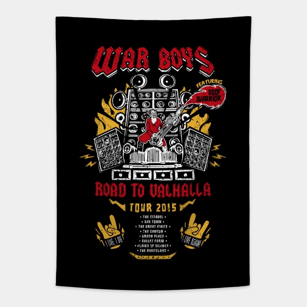 Road to Valhalla Tour Tapestry by Olipop