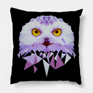 Owl Polygon Face Pillow