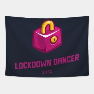 Corona Virus Lock down Dancer 2020 Pink Tapestry