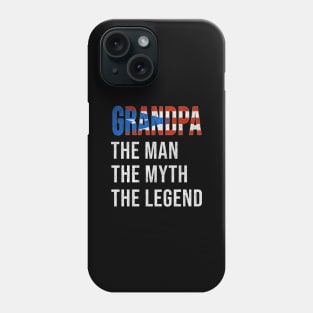 Grand Father Puerto Rican Grandpa The Man The Myth The Legend - Gift for Puerto Rican Dad With Roots From  Puerto Rico Phone Case