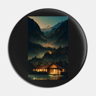 The Last Homely House at Dusk - Fantasy Pin