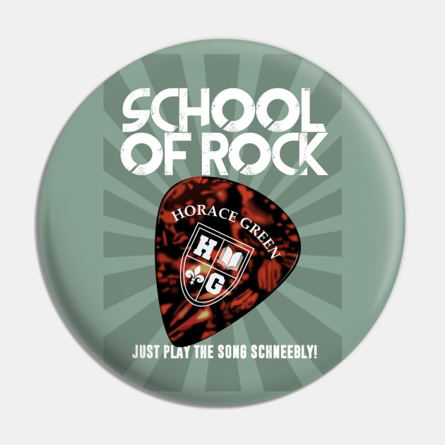 School of Rock - Alternative Movie Poster Pin by MoviePosterBoy