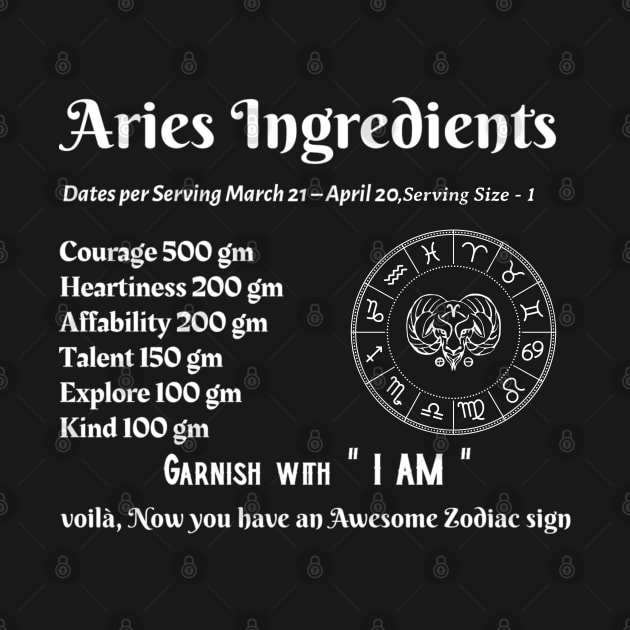 Aries Ingredients by Ink by Evanliy