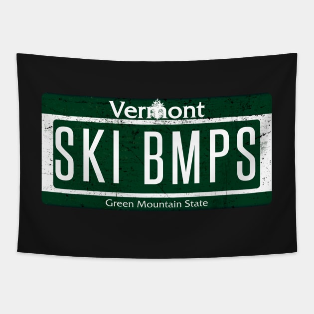 Skiing Moguls Ski Bumps Skiing Vermont Ski East Tapestry by grillingmontana