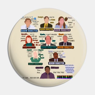 The Office Boom Roasted Scene Pin