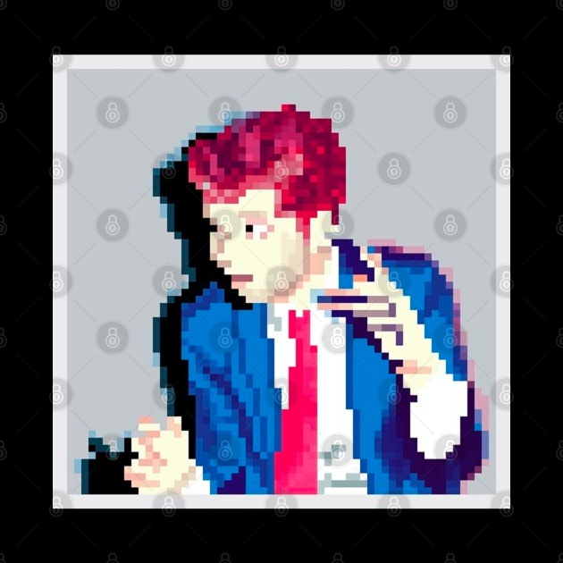 Hesitant alien 8 bit by Kopi Aiko Art