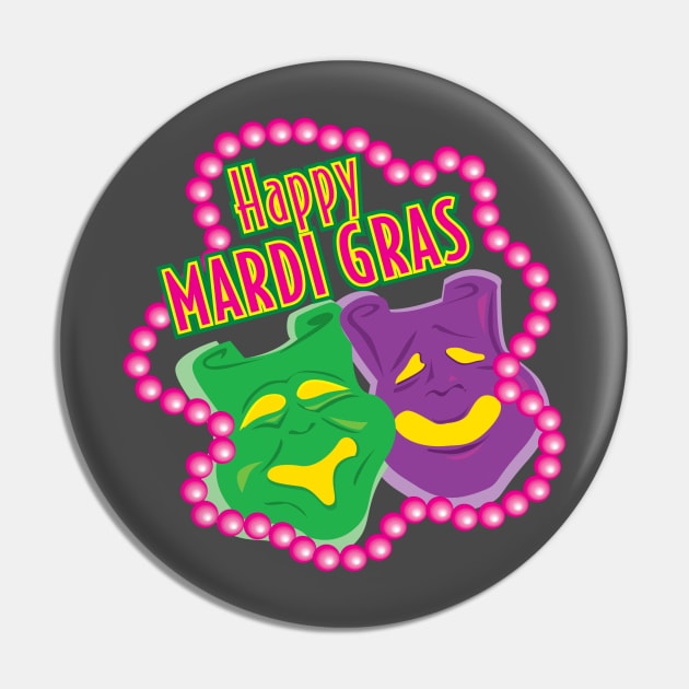 Mardi Gras Pin by Blue Diamond Store