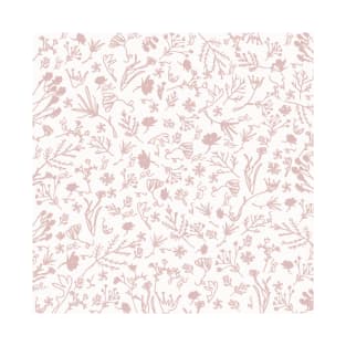 Botanical-Pattern, set, pink, 1, spring, botanic, nature, botanical, floral, flowers, floral-pattern, leaves, plants, minimalist, garden, jungle, leaf, exotic, tropical, flower, boho, cacti, succulent, digital, graphic-design, pattern, T-Shirt