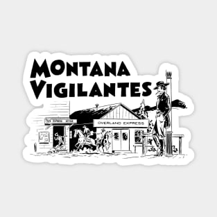 Montana Vigilantes Western Cowboy Retro Comic Magnet