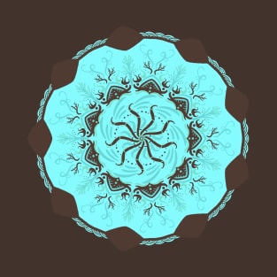 Teal Tree Mandala T-Shirt