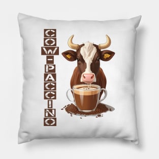 Cow-paccino Pillow