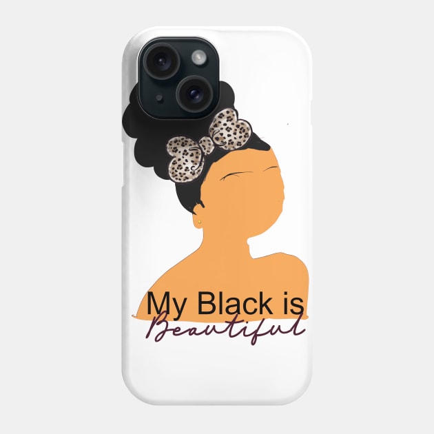 My Black is Beautiful, Little Black Girls Phone Case by Cargoprints