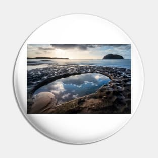 Sky reflections in a rockpool on the nsw central coast near lion island Pin