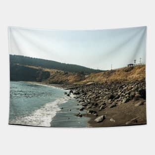 Jeju Island Beach Tapestry