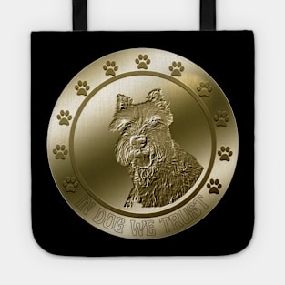Miniature Schnauzer "Coin" Currency Crypto Dog Tote