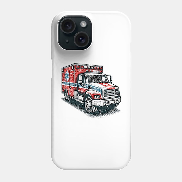 Ambulance Phone Case by Vehicles-Art