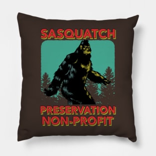 Sasquatch Bigfoot Design, Sasquatch Preservation Non-Profit, Funny Science Fiction Cryptid T Shirt, Pillow, Phone Case Pillow