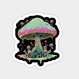 Space Magical Mushroom Magnet