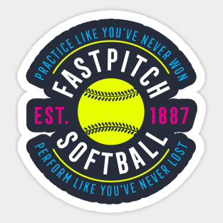 Life Is Better On The Mound Softball Pitcher Cute Funny - Softball Pitcher  - Sticker