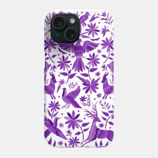 Mexican Otomí Design in Purple Phone Case