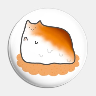 Toasted Marshmallow Cat Simple Cute Sweet Neko Meme Funny Food Anime Pin