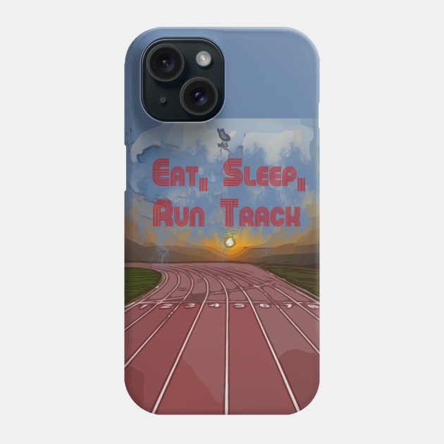 Fasbytes Running ‘Eat, Sleep, Run track’ Phone Case by FasBytes