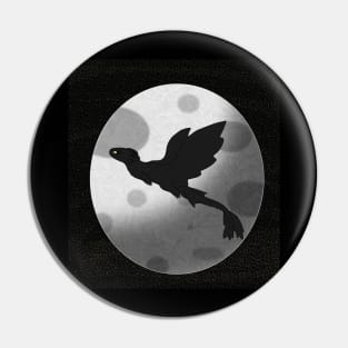 The Night Fury and the Moon (background ver.) Pin