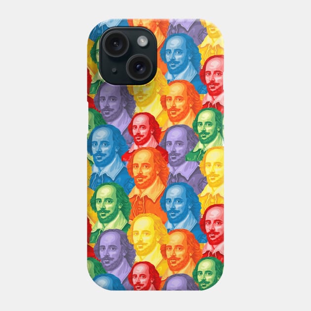 The Bard William Shakespeare All Over Print Phone Case by Slightly Unhinged