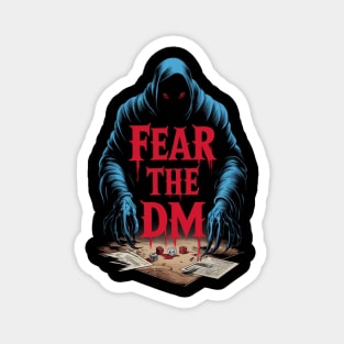 Fear The DM Dungeons and Dragons DnD The Dungeon Master Gift For Role Playing Game RPG Magnet