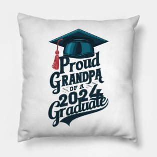 Proud Graduate 2024 Grandpa Pillow