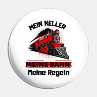 Dampflok Meine Bahn Meine Regeln Eisenbahner Fun Pin