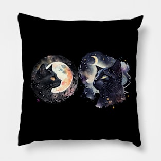 Nocturnal Cats Pillow