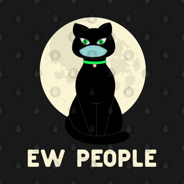 ew people funny black cat with moon by Hussein@Hussein