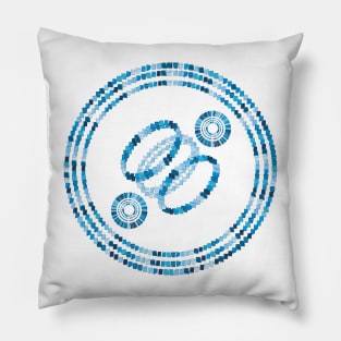 Mozaic Blue Bangle Pillow