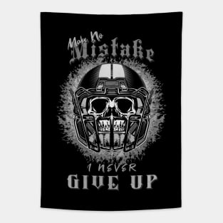 Make No Mistake Never Give Up Inspirational Quote Phrase Text Tapestry