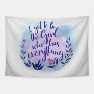 The Girl Who Has Everything Tapestry