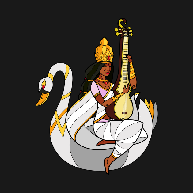 Saraswati - Goddess of Wisdom by artofkarthik