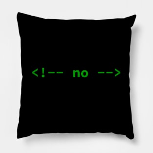 no comment (HTML) Pillow