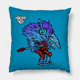 Monstar Noir Hughes Pillow