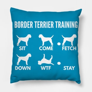 Border Terrier Training Border Terrier Dog Tricks Pillow