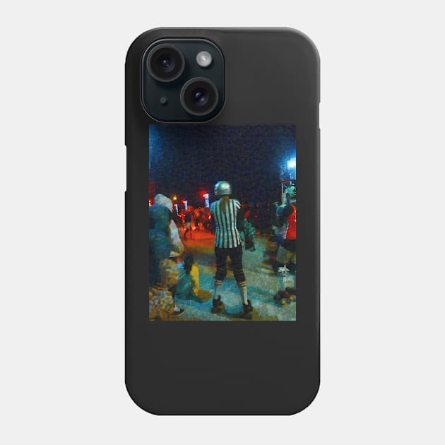 Night at the Roller Derby Phone Case by PictureNZ