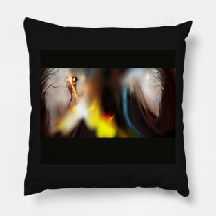 War from another world. Tribute Art to HG Wells. Pillow