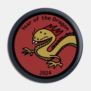 Year of the Dragon 2024 Portrait Pin