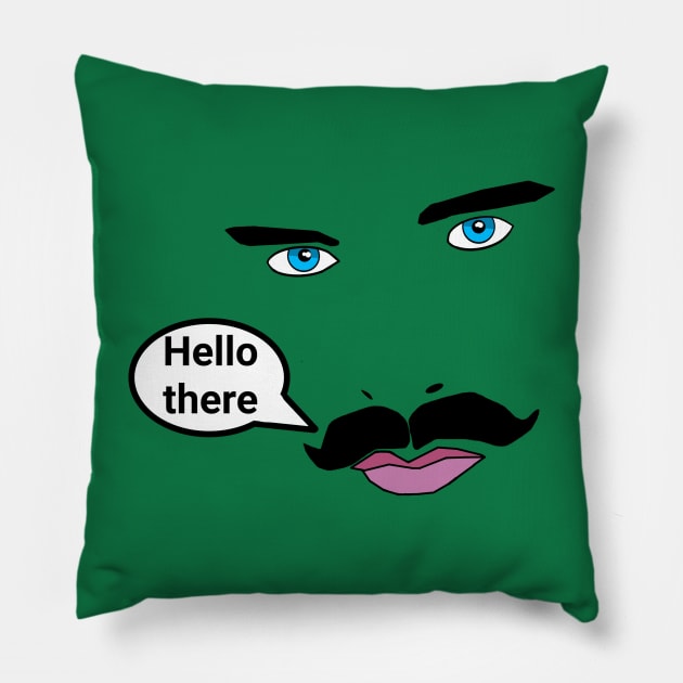 Man Face Pillow by rob-cure