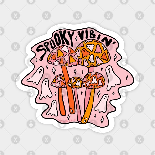 Spooky Vibin' Magnet by Doodle by Meg